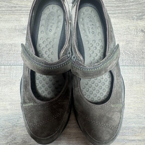 Privo by Clarks Brown Suede Mary Jane Style Shoes Women's Size 9 - Picture 2 of 7